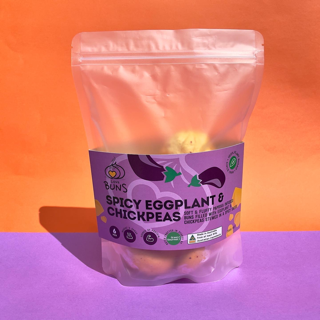 Love Buns Spicy Eggplant & Chickpeas Retail 6 Pack (390G)